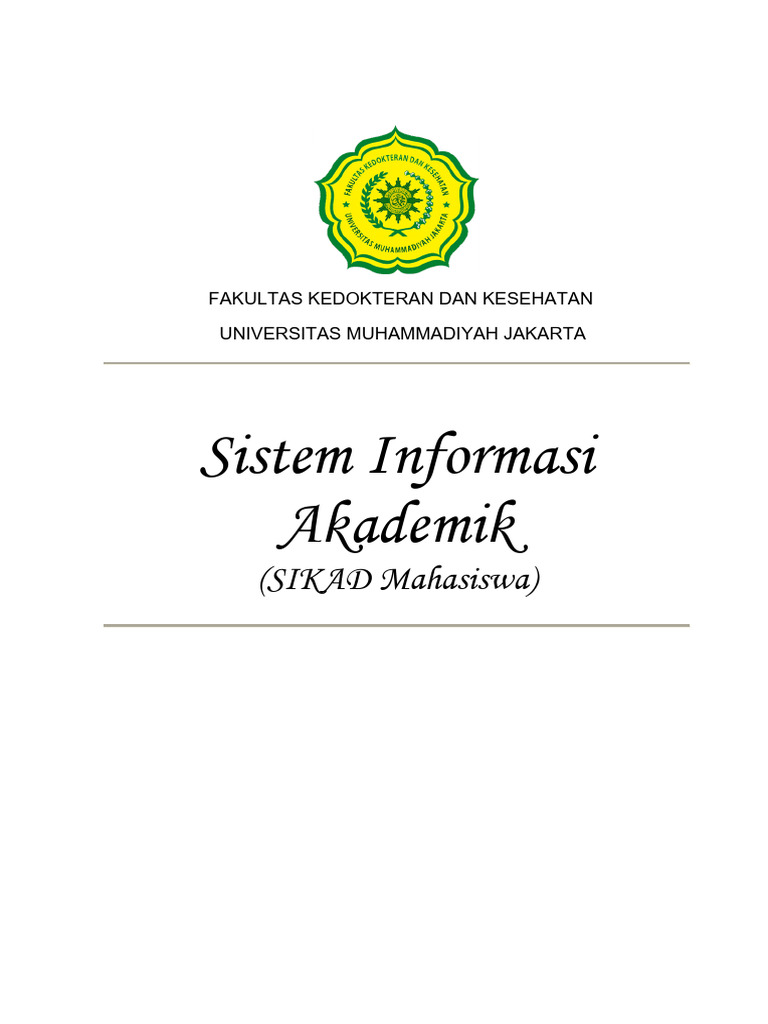 Panduan Sikad Mahasiswa Ummk Pdf