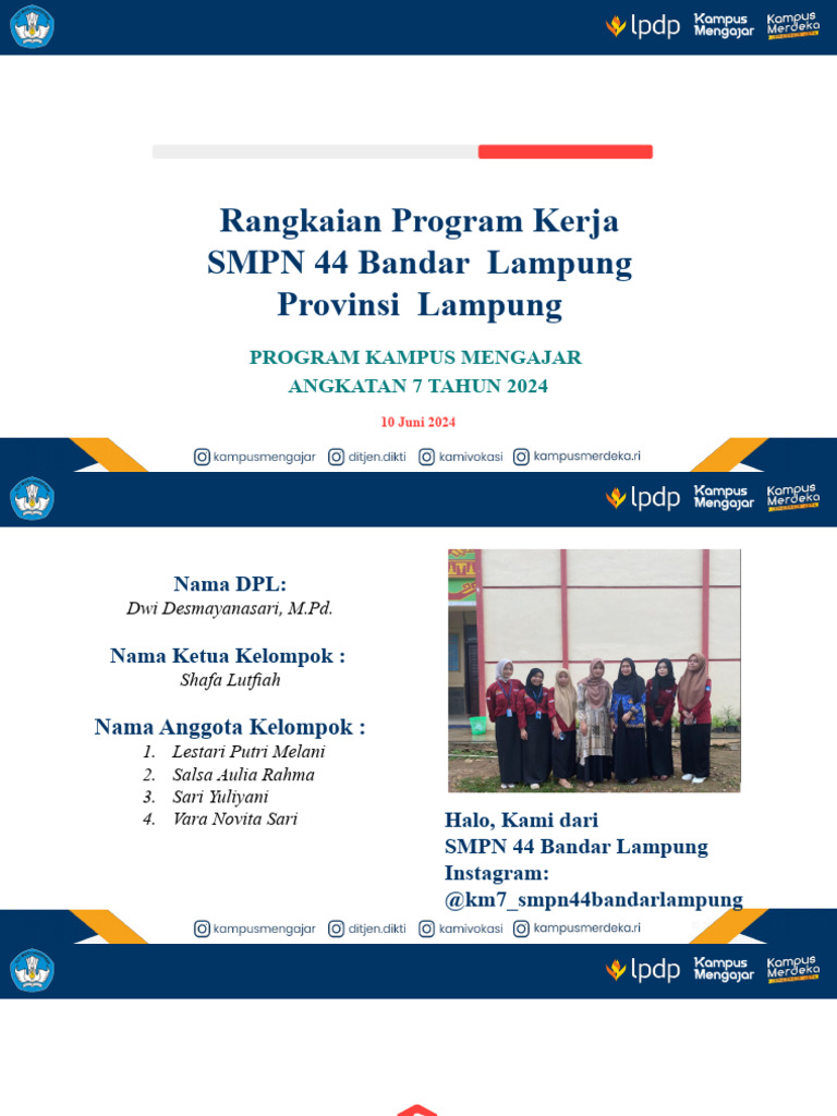 PPT RANGKAIAN PROGRAM KERJA KM 7 | PDF