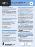 V890 SORN Declaration Form Guide | PDF | Vehicles | Government