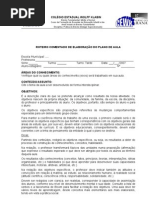 ROTEIRO COMENTADO DE ELABORAÇÃO DO PLANO DE AULA