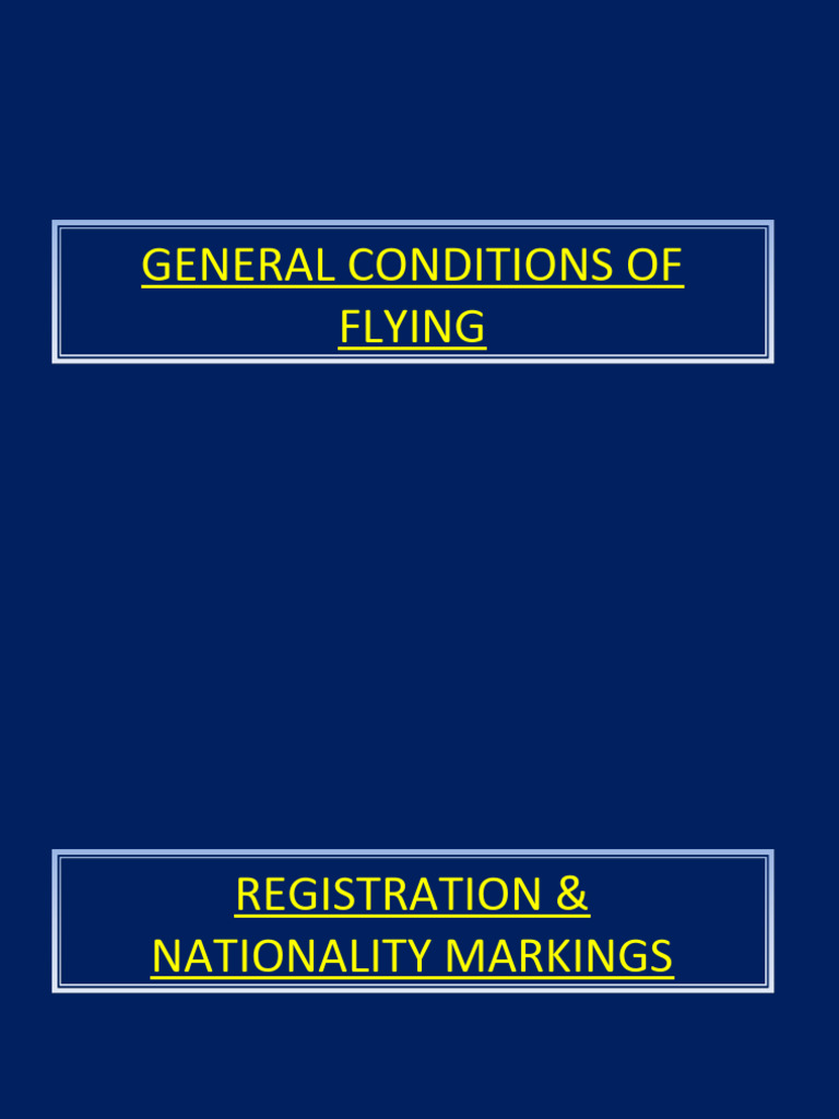 2_gen Conditions of Flg | PDF | Flight Instructor | License