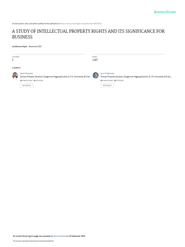 Business and Intellectual Property | PDF | Intellectual Property ...
