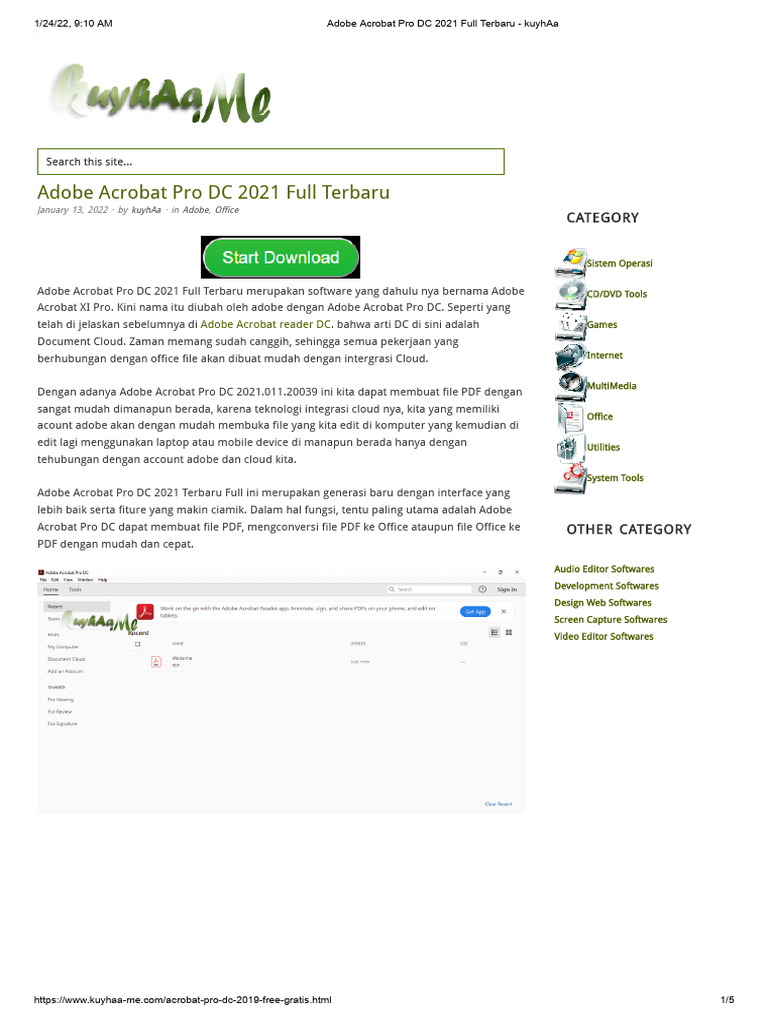 Install Adobe Acrobat Pro Kuyhaa Download
