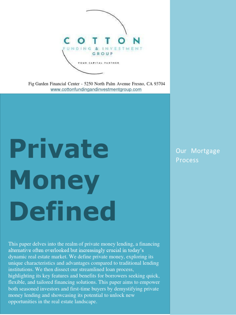 Mortgage process pdf loans mortgages