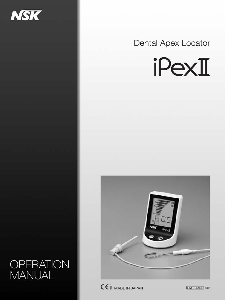Localizador Apical Ipex II | PDF | Esterilización (Microbiología)