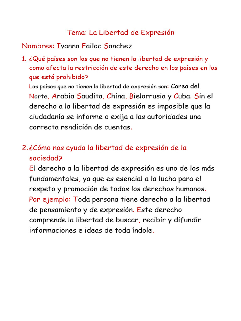 Libertad de Expresion | PDF | Política | Ciencias sociales