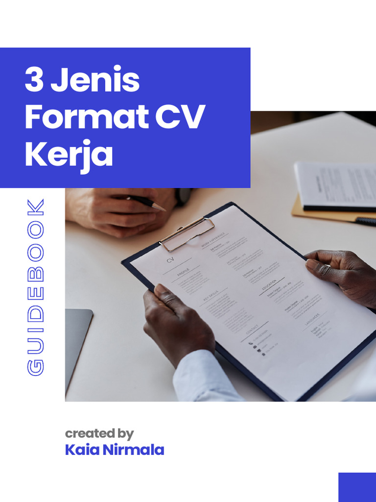 Jenis format cv kerja pdf