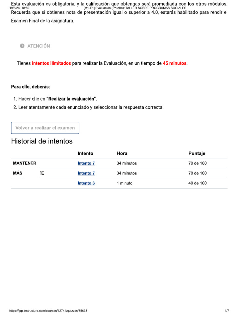Taller de Programas 7 | PDF
