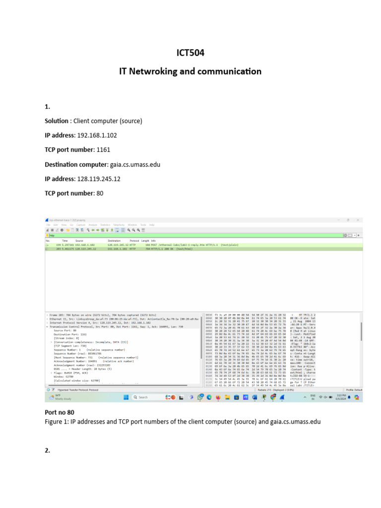 Wireshark TCP Analysis and MSS | PDF | Transmission Control Protocol ...