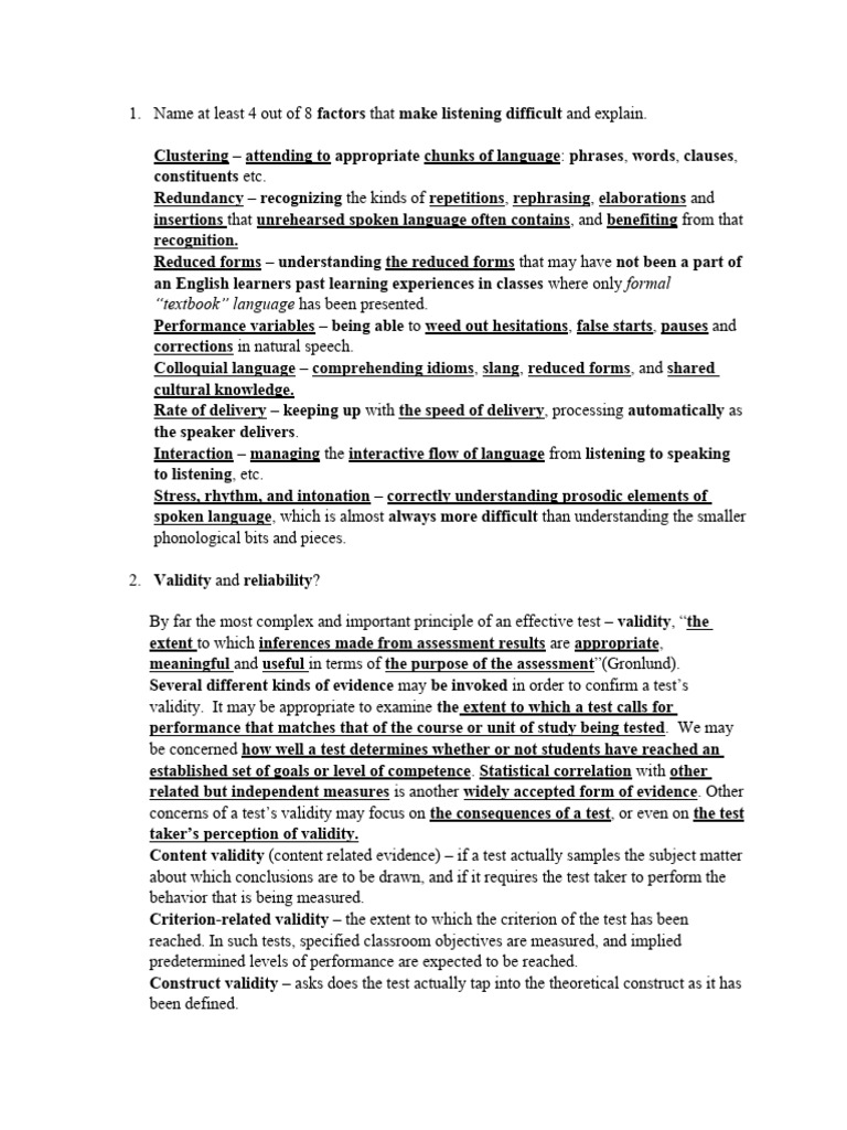 Methodology 3 Exam Notes | PDF | Educational Assessment | Validity ...