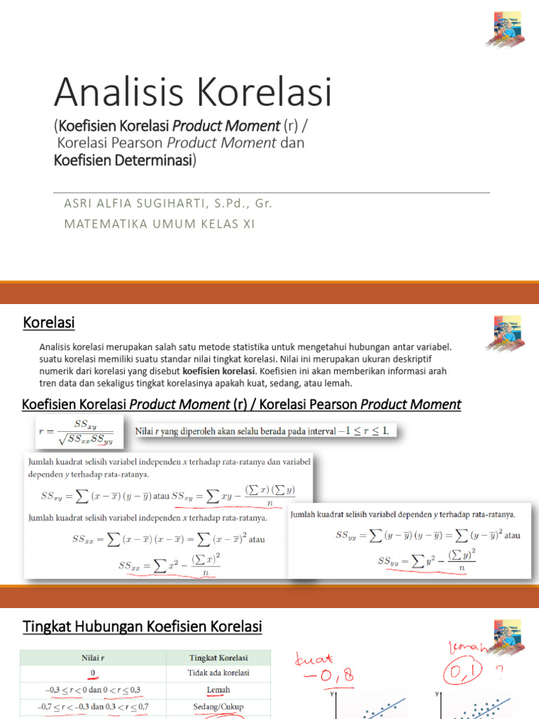 Analisis Korelasi Koefisien Determinasi Dan Contoh Pdf