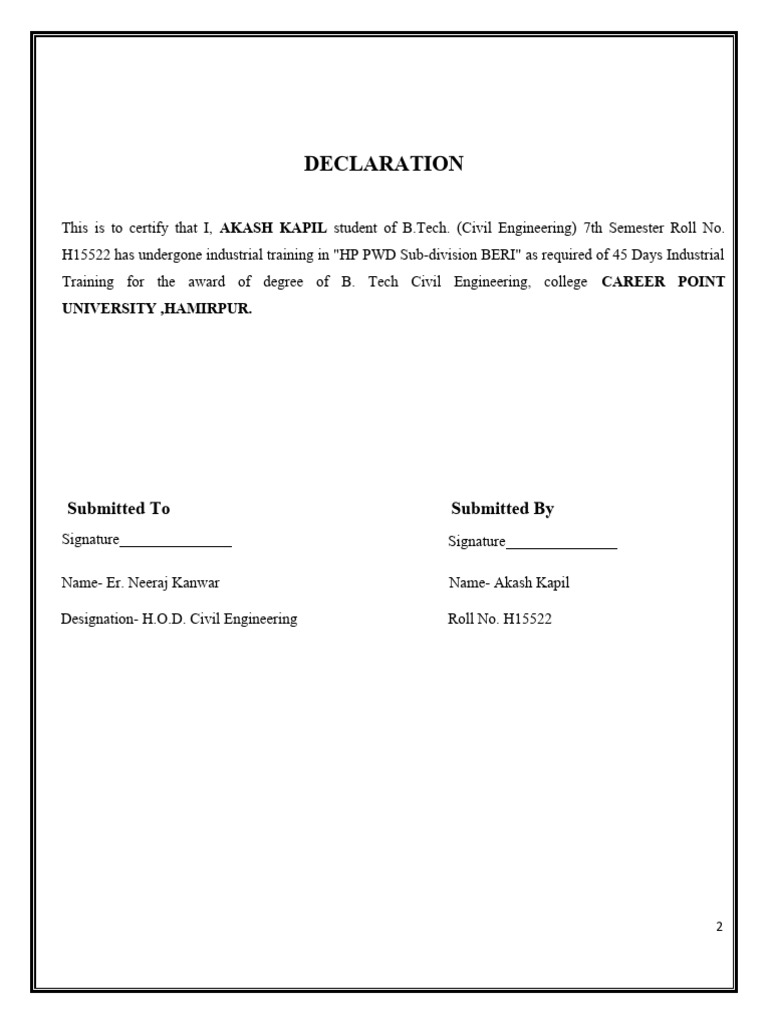 Industrial Training | PDF | Road Surface | Beam (Structure)