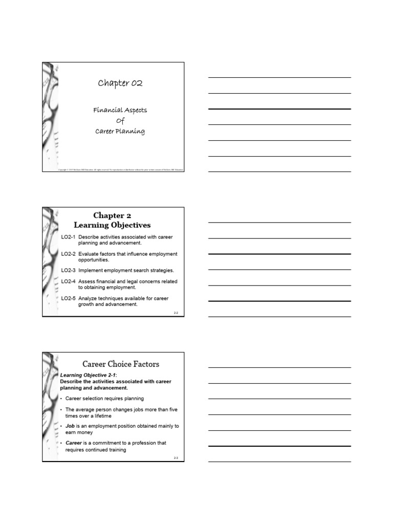 Chapter 2. Financial Aspects of Career Planning | PDF | Résumé | Employment