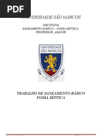 TRABALHO DE SENEAMENTO FOSSA SÉPTICA 2