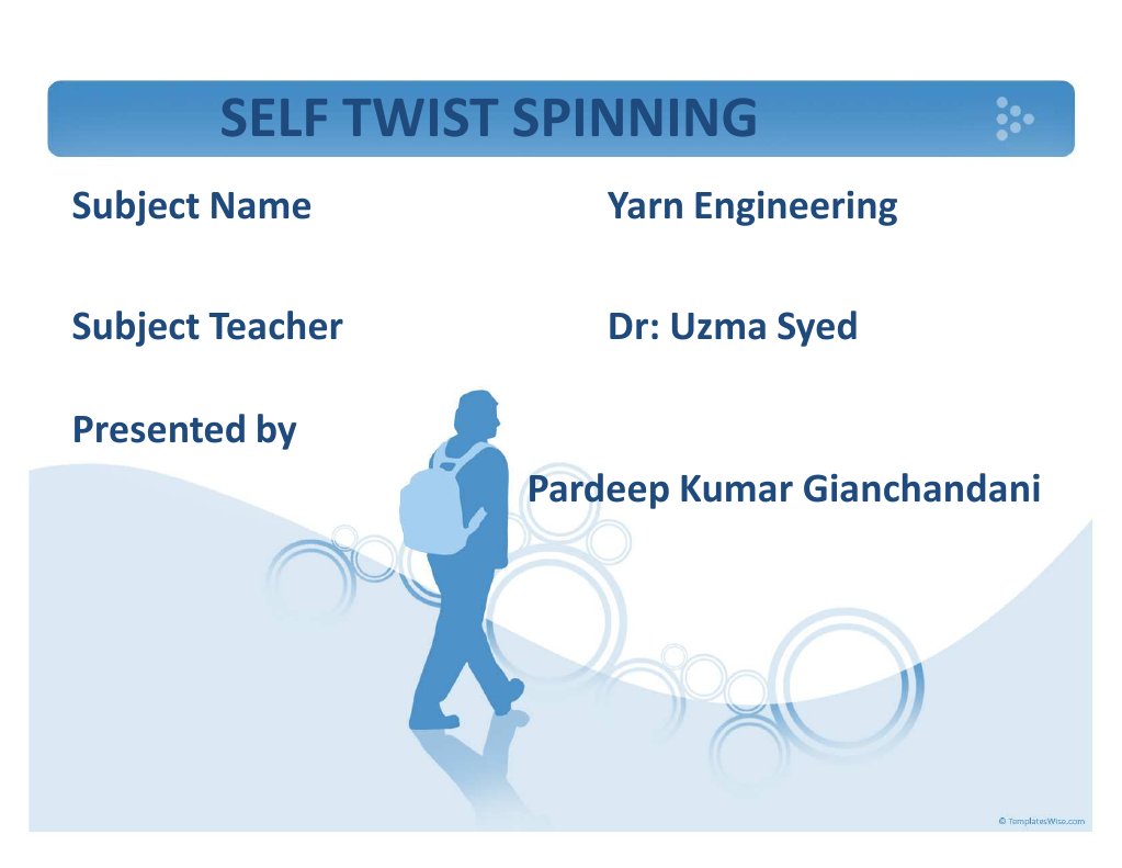 Self Twist Spinning PDF