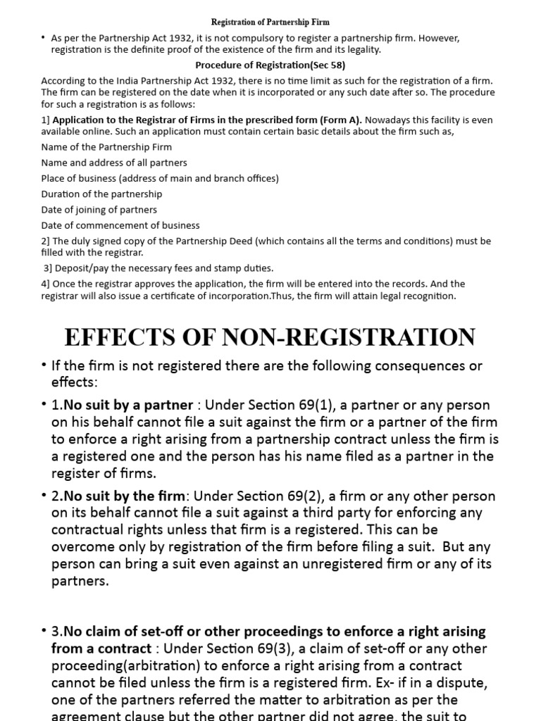 Partnership Firm Registration Guide | PDF | Partnership | Liquidation