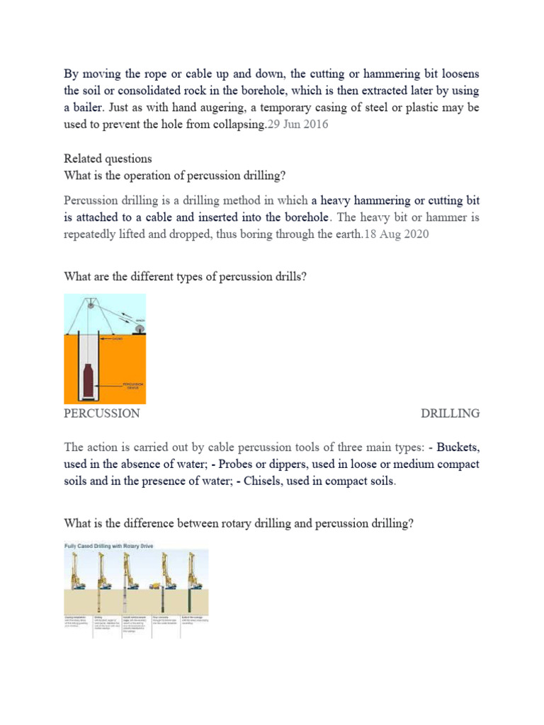 Steps for Successful Well Drilling | PDF | Oil Well | Casing (Borehole)