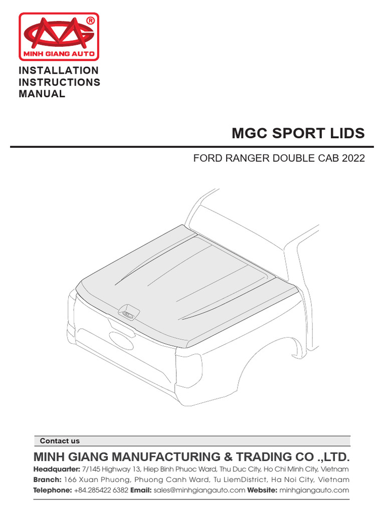 Ford Ranger 2022 Installation Manual | PDF | Motor Vehicle | Land Vehicles