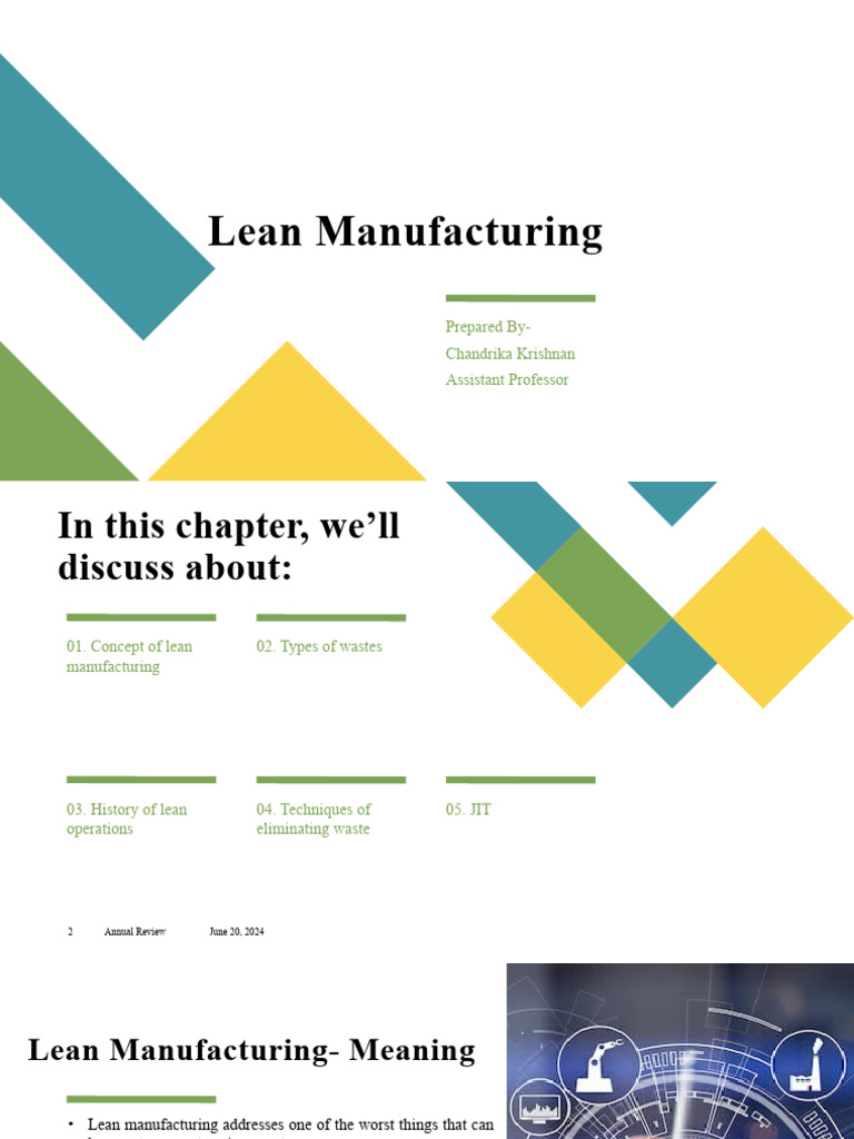 Lean Manufacturing Principles and Practices | PDF | Lean Manufacturing ...