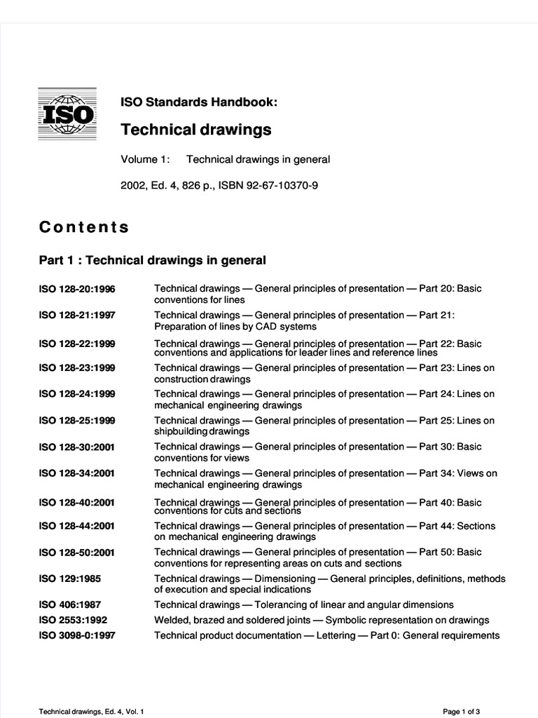 ISO Standards for Technical Drawings | PDF | Technical Drawing | Microform