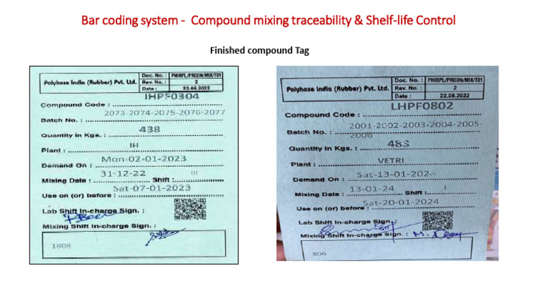 Barcode - Compound & FIFO | PDF