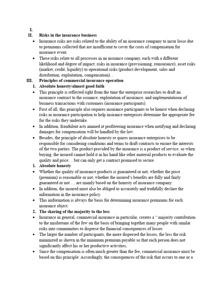 Understanding Insurance Risks and Principles | PDF | Insurance | Risk