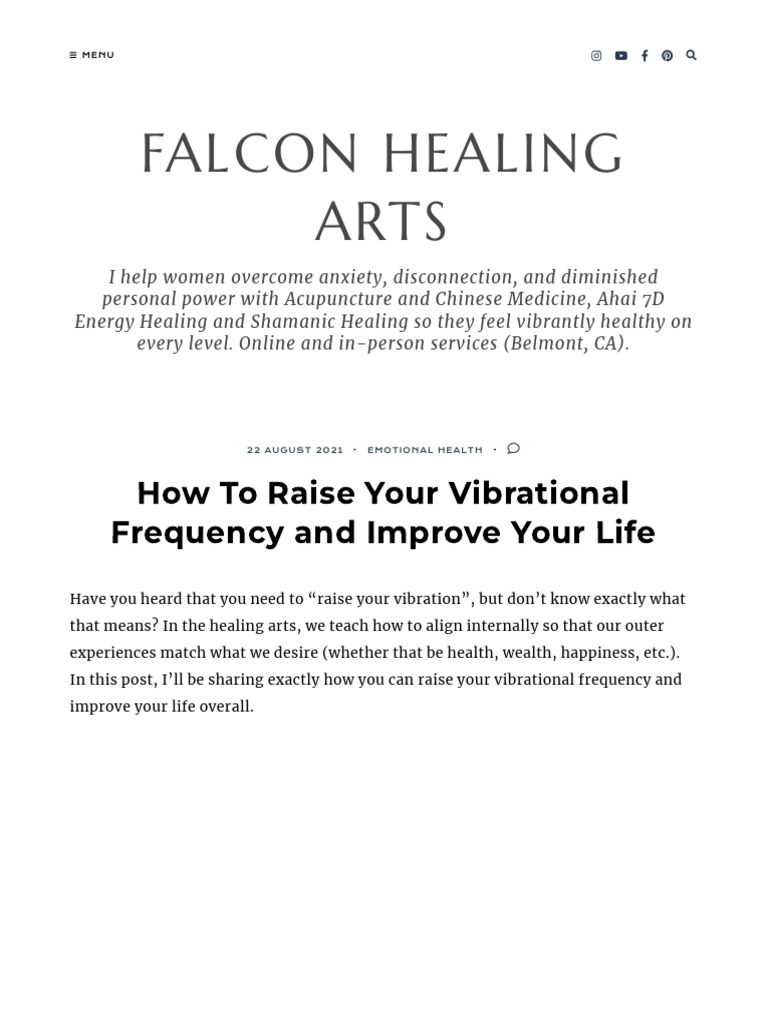 Raise Your Vibrational Frequency Guide | PDF | Experience | Foods
