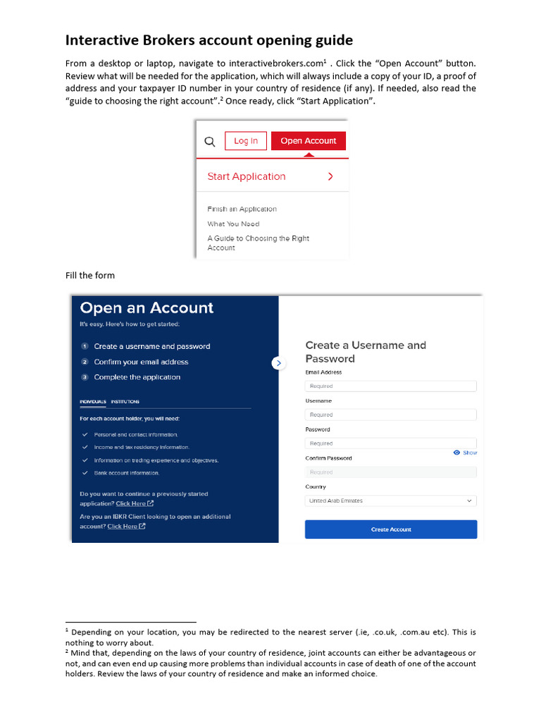 Interactive Brokers Account Opening Guide 2024 | PDF | Exchange Traded Fund  | Investment Fund