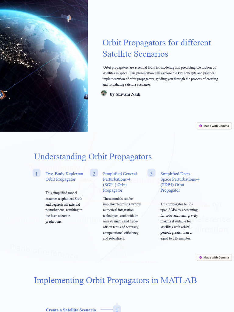 Orbit Propagators For Different Satellite Scenarios | PDF | Orbit ...
