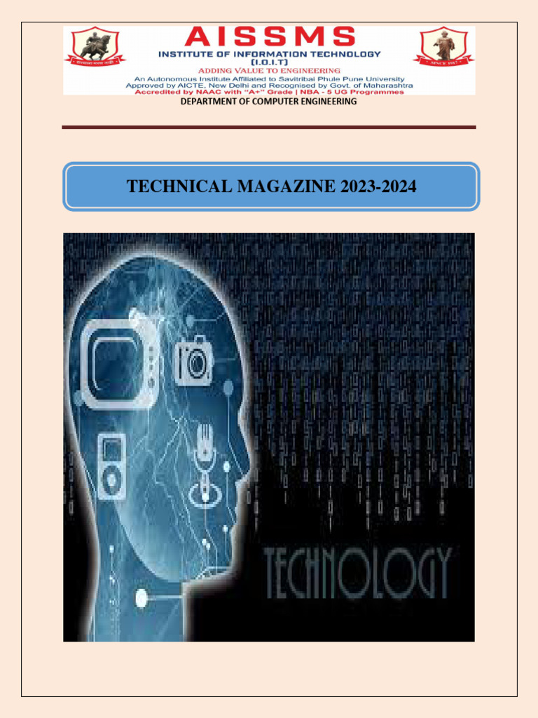 Technical Magazine 2023 24 Computer Department Pdf Engineering