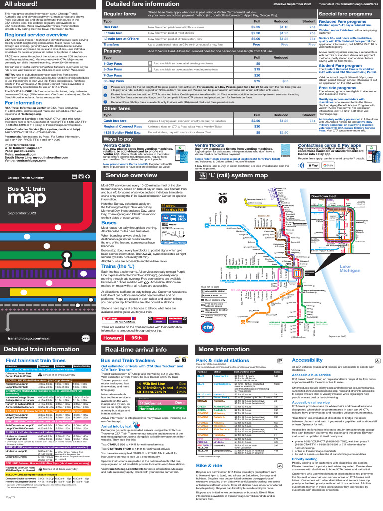 CTA and Pace Bus Fare Information | PDF | Public Transport | Transport