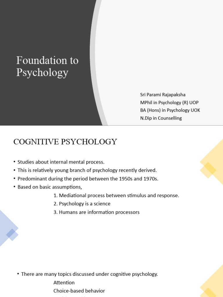 Understanding Cognitive Psychology Basics | PDF | Thought | Cognition