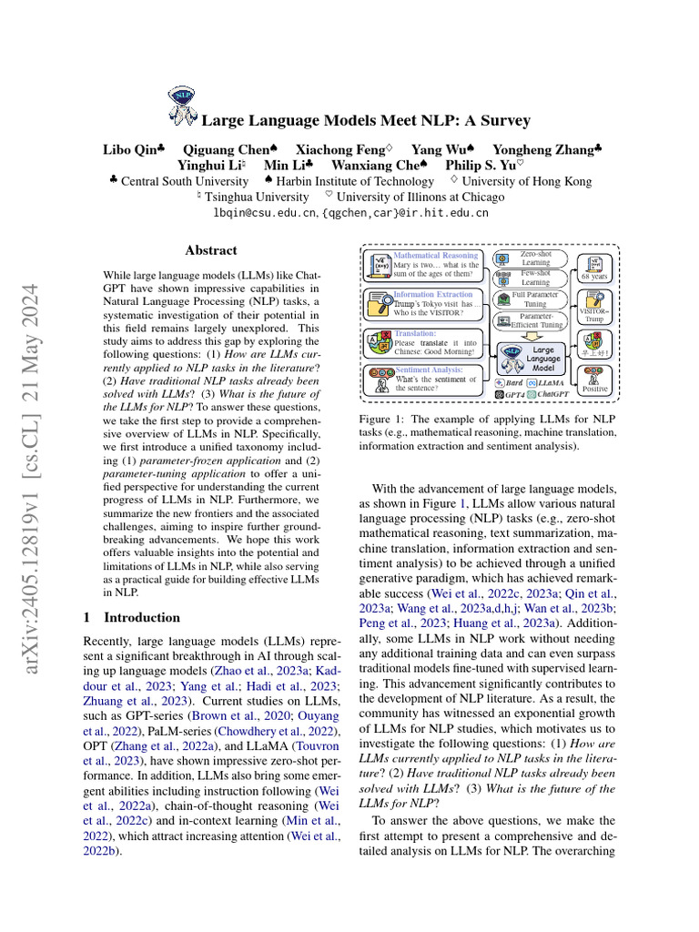 Large Language Models Meet NLP: A Survey | PDF | Applied Linguistics ...