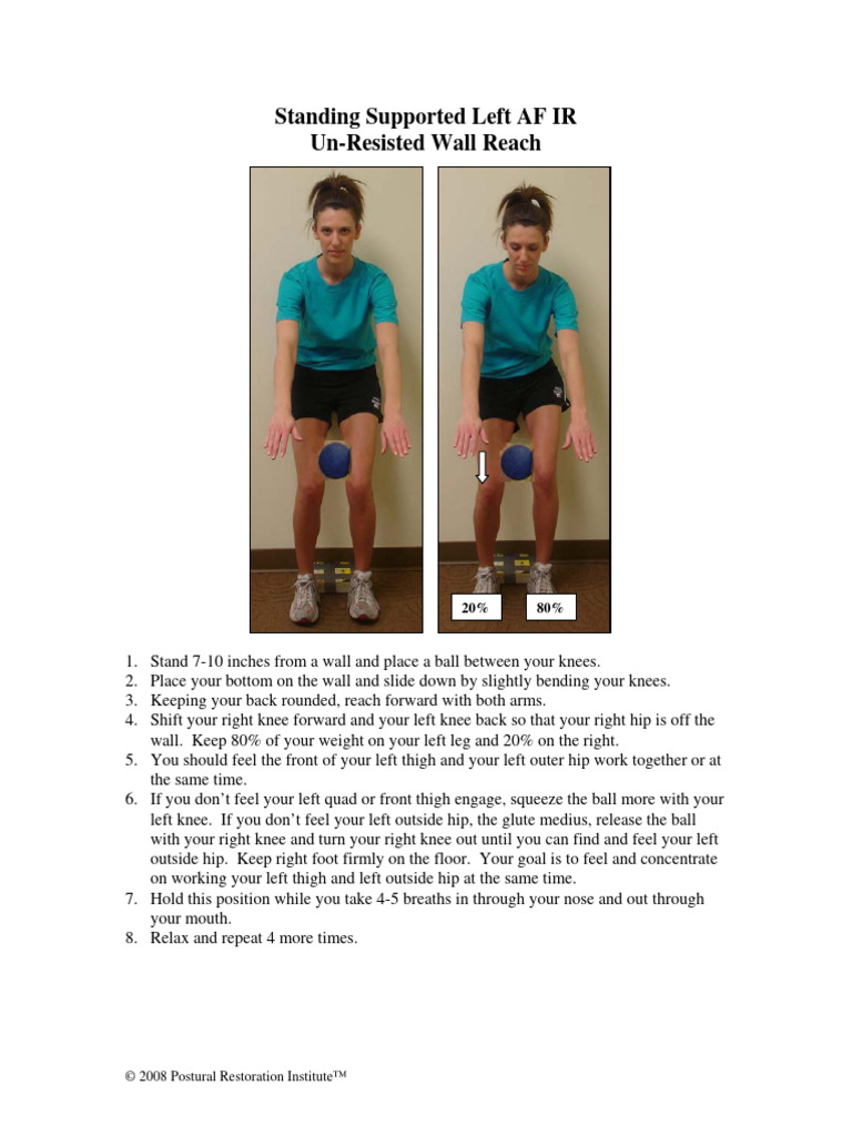 Standing Supported L AF IR Unilateral Squat UnResisted Wall Reach PDF