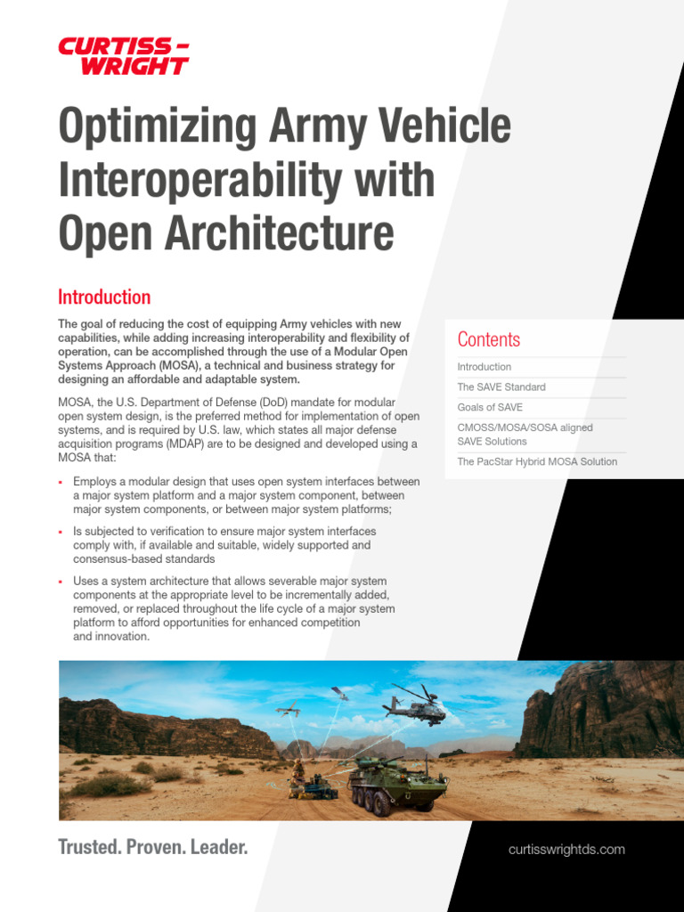 PacStar Equipping Army Vehicles With Open Architecture White Paper ...