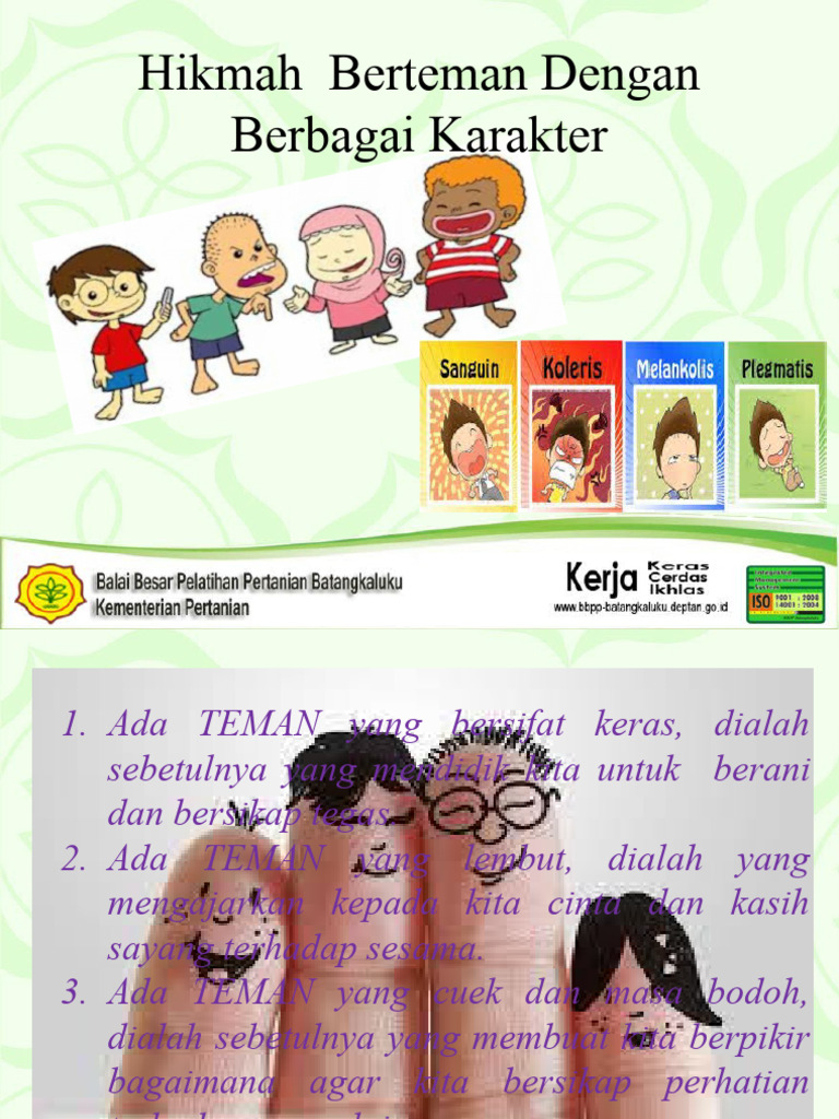 Hikmah Berteman Dengan Berbagai Karakter | PDF | Pengembangan Diri