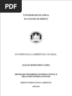 GOVERNANÇA AMBIENTAL GLOBAL