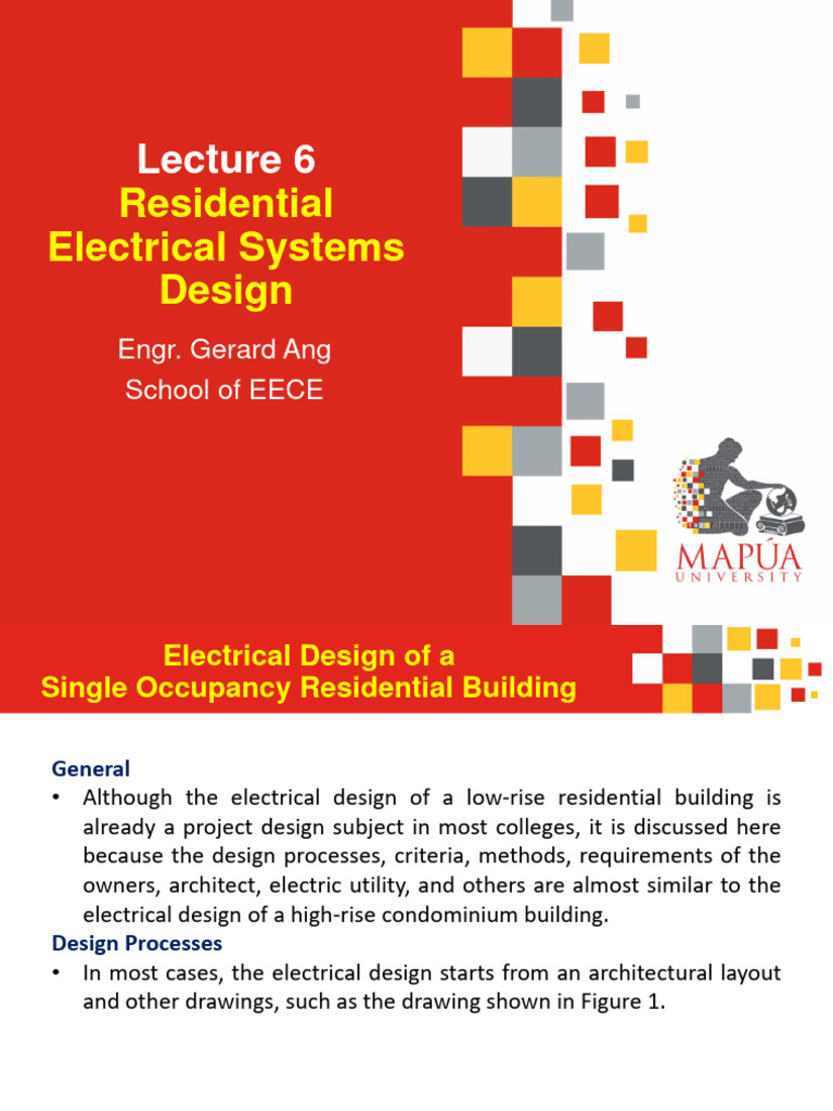 Residential Electrical Design Overview | PDF | Fuse (Electrical ...