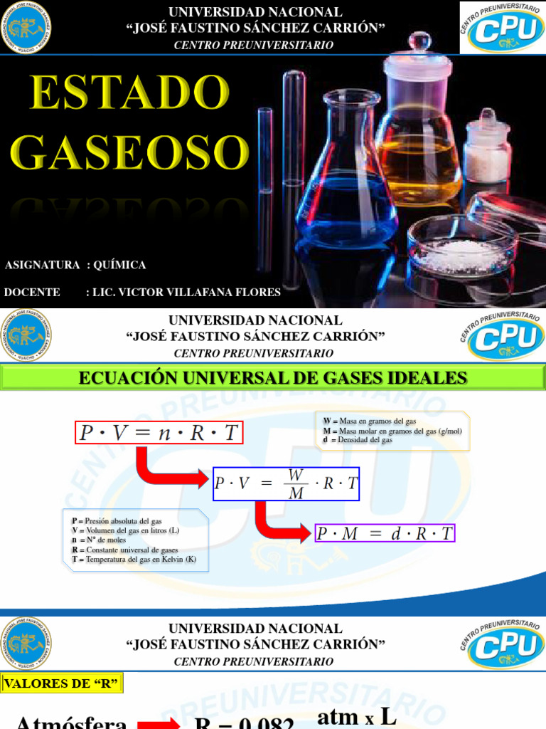 Leyes de Gases Ideales y Mezclas Gaseosas | PDF | Gases | Mole (Unidad)