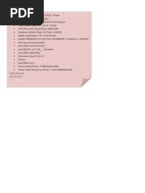 CD Case Label