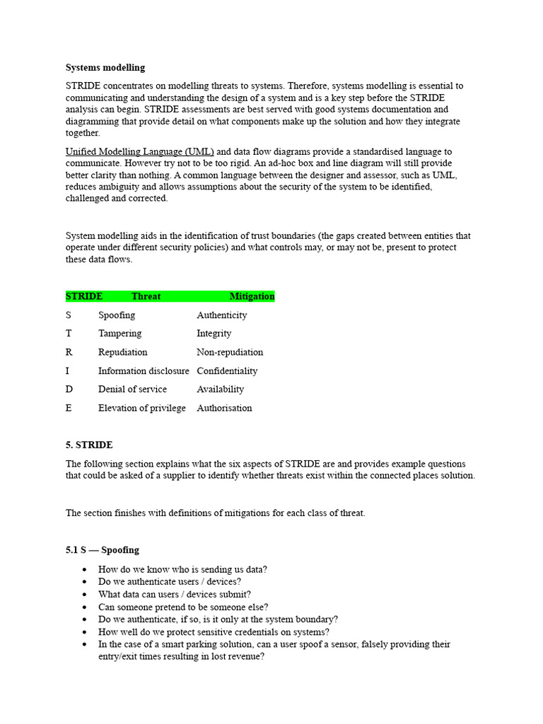 STRIDE Threat Modeling for Systems | PDF | Cryptography | Encryption