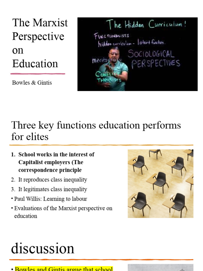 The Marxist Perspective On Education | PDF | Marxism | Discrimination ...