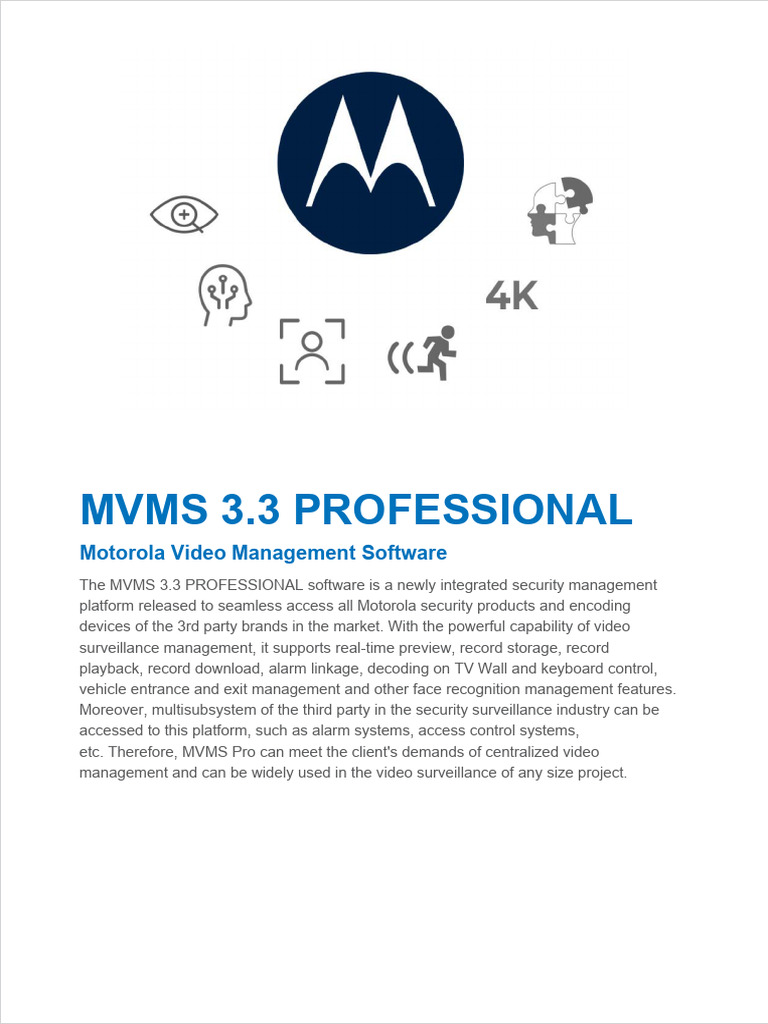 MVMS 3.3 Professional DATASHEET - v1 | PDF | Microsoft Windows | 64 Bit ...
