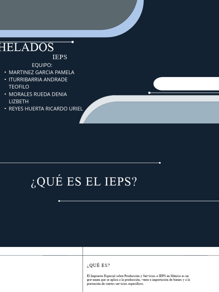 IEPS: Impuesto sobre Helados en México | PDF | Impuestos | Helado