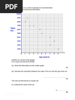 Exam Style Questions on Scatter Graphs | PDF | Scatter Plot