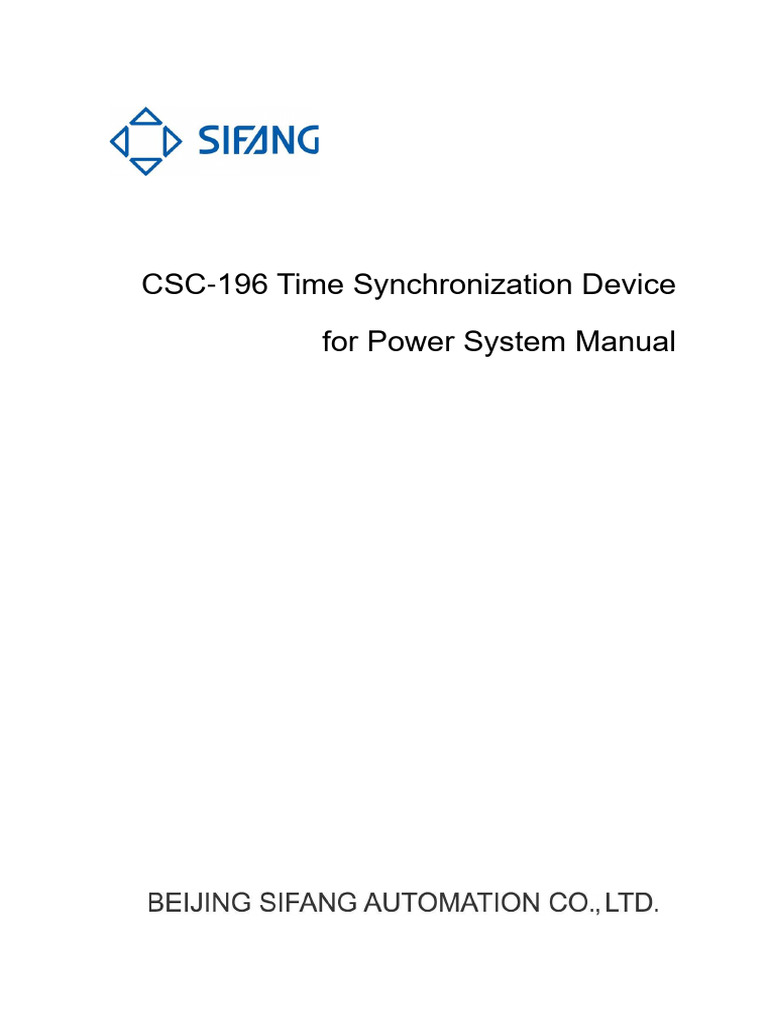 Csc 196 time synchronization device for power system manual cd2015072