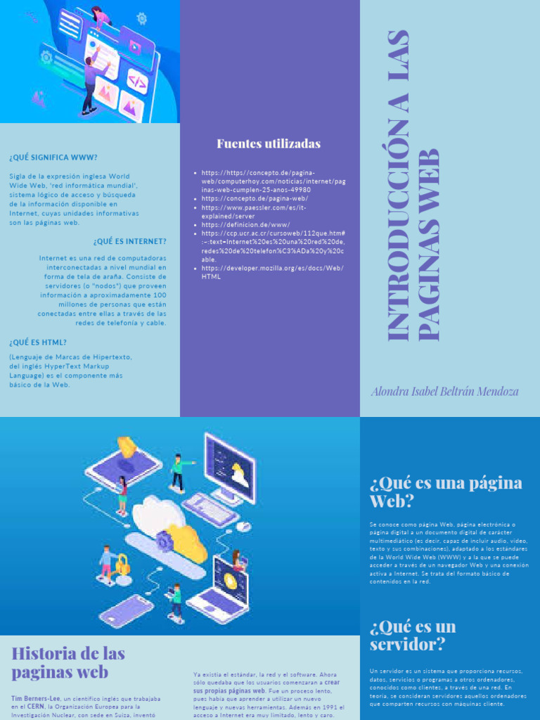 Historia y Conceptos de Páginas Web | PDF | Red mundial | Internet y web