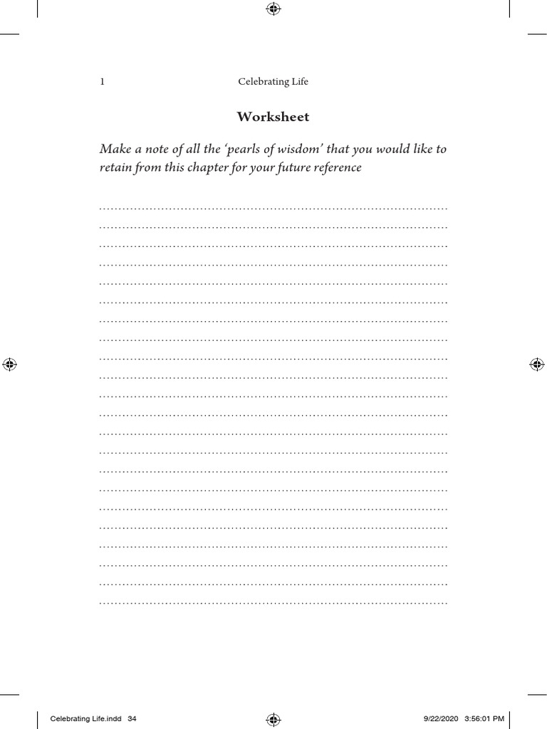 Life Wisdom Worksheets for Growth | PDF | Āstika | Indian Philosophy