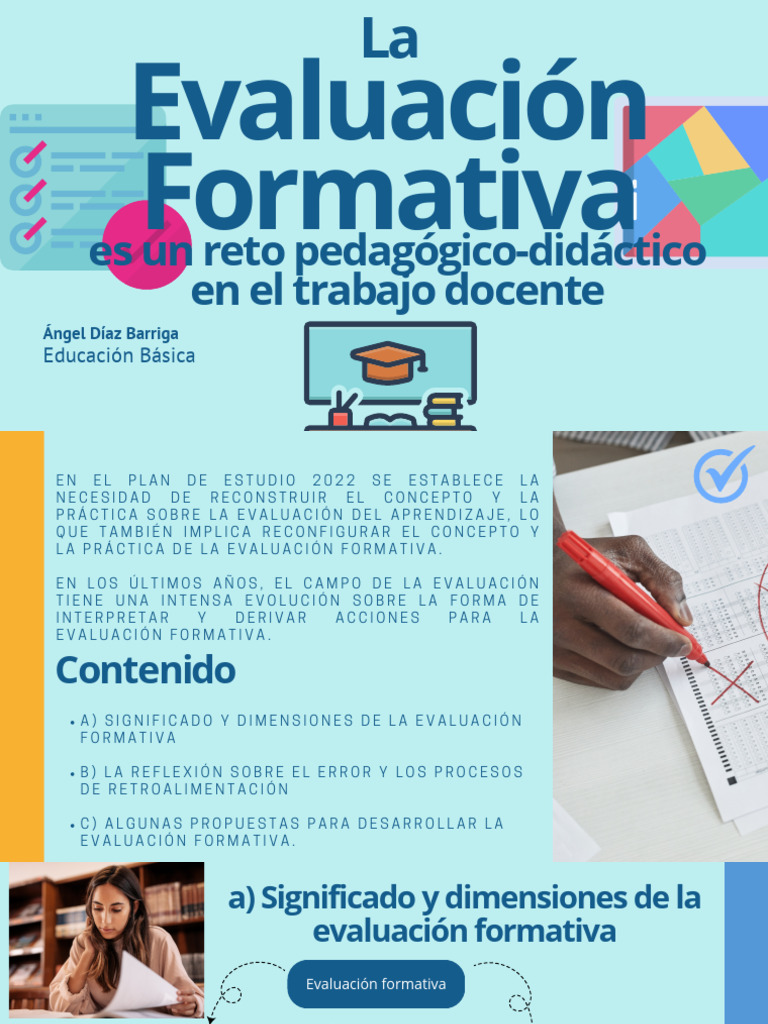 Evaluación Formativa en Educación Básica | PDF | Evaluación | Aprendizaje