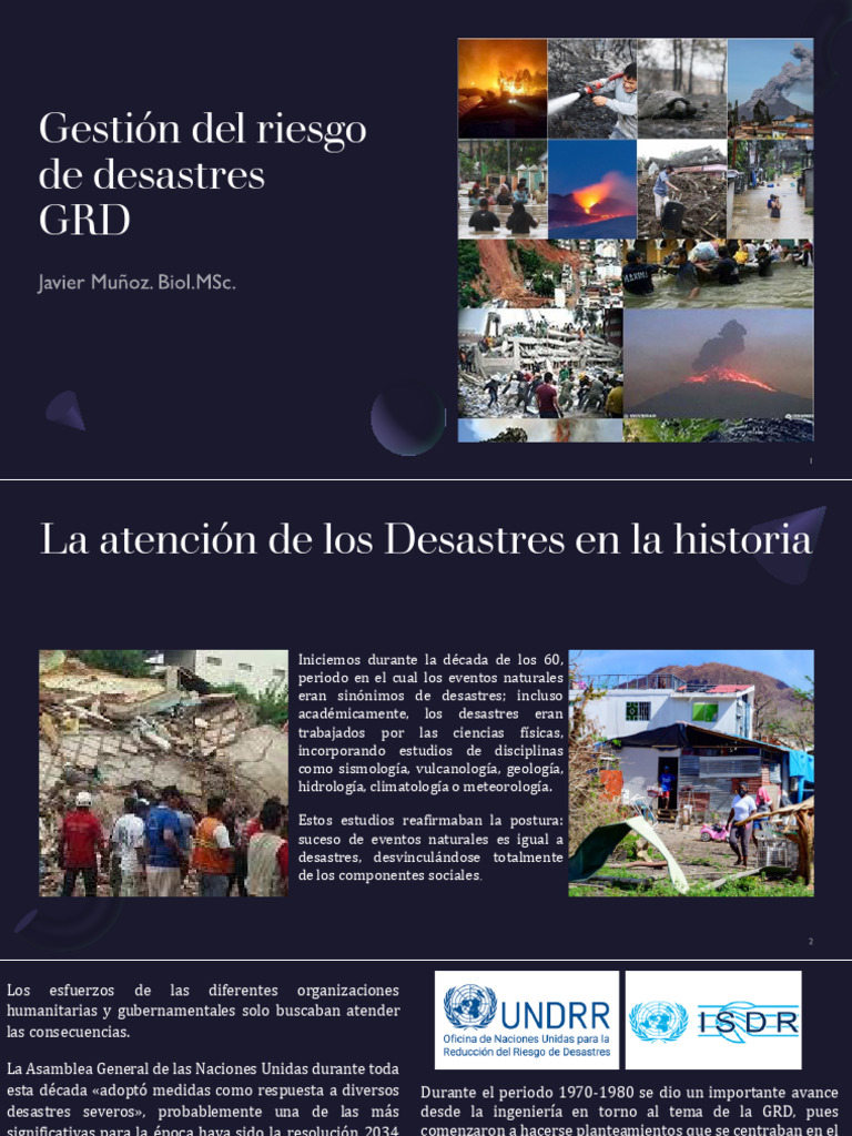 Gestión Del Riesgo de Desastres | PDF | Riesgo | Reducción de Desastres